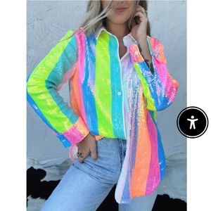 Lil bees bohemian shirt small